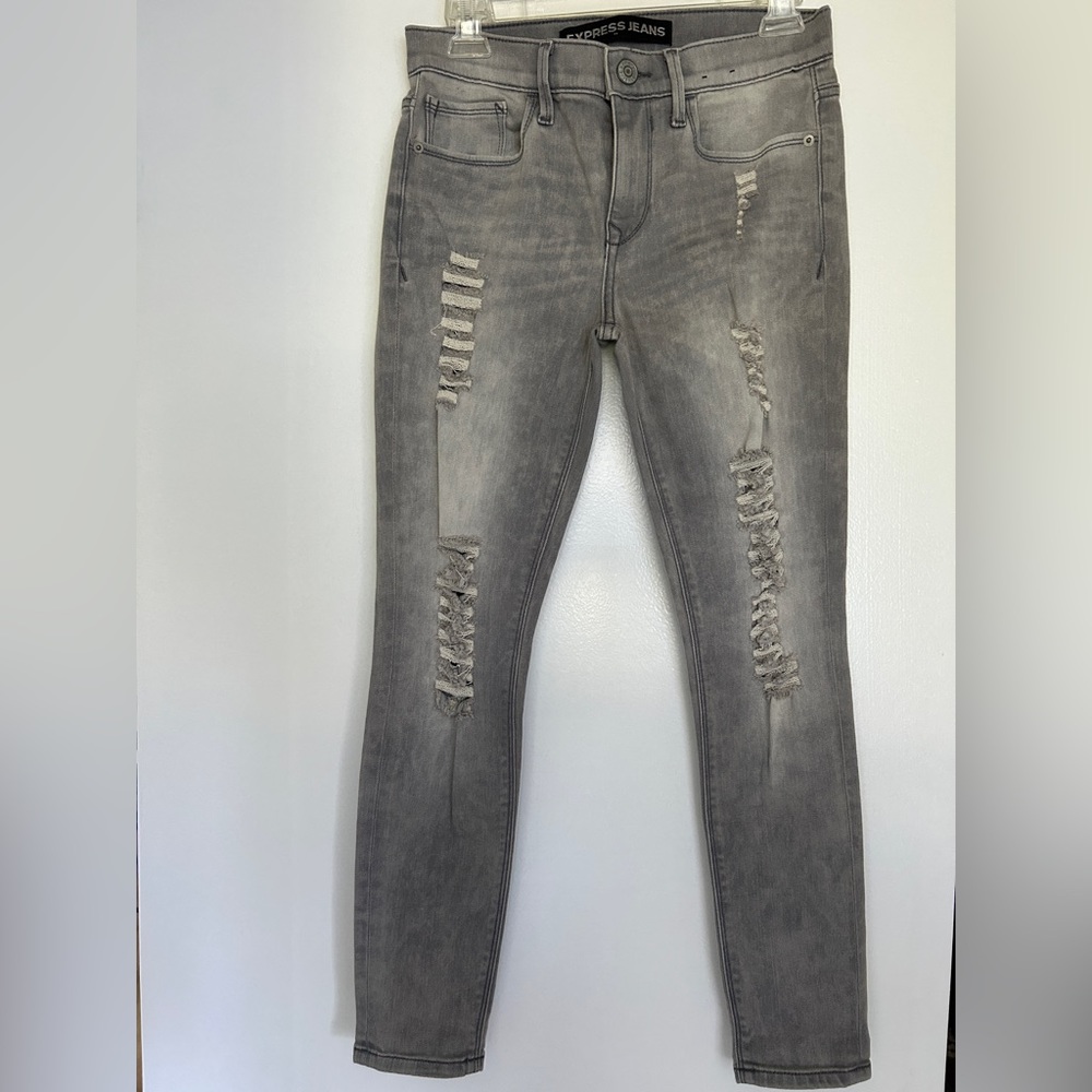 Express Jeans Pants Legging Mid Rise Size 4S.